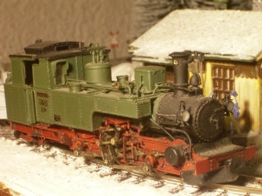 H0e D DR BS Dampflokomotive sächs. III K, grün