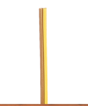 elektro Flachbandlitze, 0,14mm², Ring 50m, 1,5A, braun- gelb