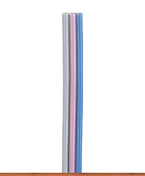 elektro Flachbandlitze, 3adrig,  0,14mm², Ring, 50m, 1,5A, grau- violett- blau,   ( Arnold )
