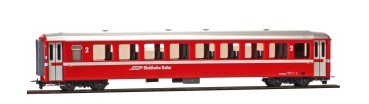 H0m Bahnfahrzeuge Ch RhB Einheitswagen I, B 2343,  Kl.2, 4A,  Ep.VI ,  rot, etc..............................................................