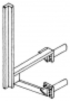 H0 Ausschmückung BS MS Stützträger,  doppelt für Brücken, Seitenlaufweg, St. 6x