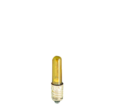 Ersatzteil Schraubbirne e 5,5, gelb,  19V,  50mA,  Kerzenlampe