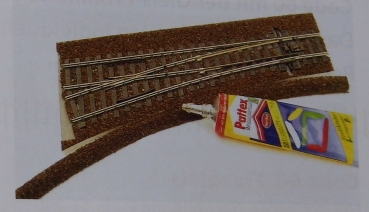 H0 Gleis Code 75 Gleisbettung Streaamlinie code 100,  Bogenweiche rechts, etc...................................................................