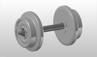 H0 Ersatzteile NPE Scheibenradsatz 10mm, Niederq., spitzengelagert, einseitig isoliert, etc..............................