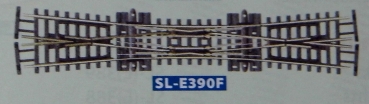 N Bahnausstattung Kreizungsweiche doppelt, Code 55,  154mm, R 511 10°