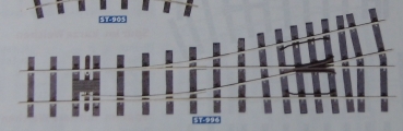 IIm Code 250 Weiche rechts 600mm, R 1,220mm, 12°