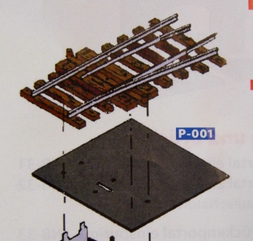 Peco Weichenantrieb Grundplatte 10x