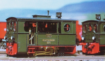 H0m D PRI BS MS WM Trambahn Dampflokomotive Faulhaber Motor, "  Plettenberg "