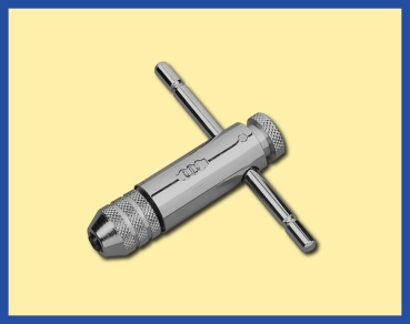 Gewindeschneider Werkzeughalter mit Rechts/ Linksgang Knarre verschiebbarer Drehstift, etc...................................................................