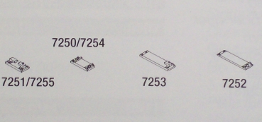 H0 Bahnausstattung BS MS  Schienefüßchen für Weichen zum Auflöten oder Kleben wie 7253