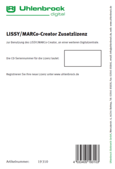 elektro Lissy Marco Creator Zusatzlizenz, etc..............................................