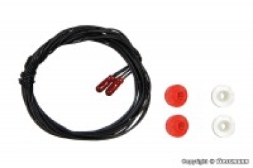 elektro leuchten Glühlampe rot, 2x, T 1/ 2, 1,8mm, 2 Kabel, 16V, 30mA, etc.........................................................................