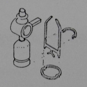 H0 Zurüstteil BS MS Propangasflaschenhalterung