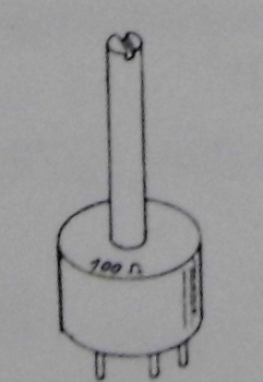 elektr. Potentiometer 100 Ohm, 1W