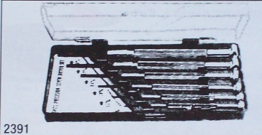 Schraubendrehersatz 6x in Plastekasten Klingenbr. 0,8 1,4 2 2,4