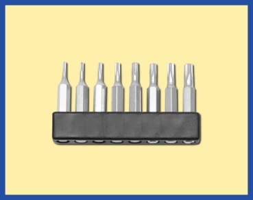 Werkzeug Donau Mini Bits Mini Bits Ersatz Torx, St. 8x, T1, T2, T3, T4, T5, T6, T7, T8, T9, T10, etc...................................................................