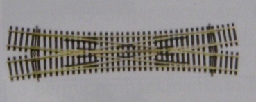 TT Modellgleisbettung Doppelte Kreuzungsweiche II Baeseler grau