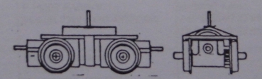 H0 NWSL PDT Fahrwerk Achst. 17-43 mm Radsatz 7- 11mm