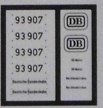 H0 D BS Dampflokomotive BR 93 Ätzbeschriftung