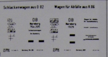 H0 BS Beschriftungssatz für Schlackenwagen