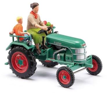 H0 D Landwirtschaft Traktor Kramer KL11 mit Bäuerin und Kind, etc...........................................................