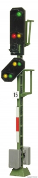 H0 Signale MS Licht Einfahrsignal mit Vorsignal, Hp0, Hp1, Vr1, Vr2, H= 7,9cm, etc..........................................................