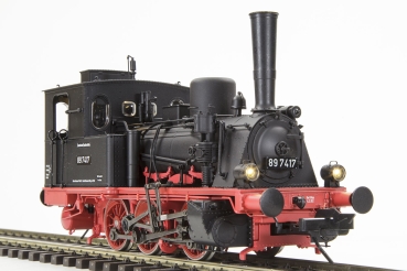 0 D DB Dampflokomotive T3 , " C ",  BR 89 7417,  Ep.III, Spitzenlichter 2, L= 191mm, etc.........................................................................................