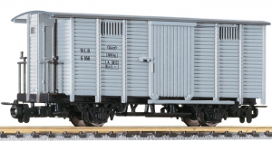 H0e A StLB Güterwagen ged. 2A Ep.IV grau mit Bremserhaus
