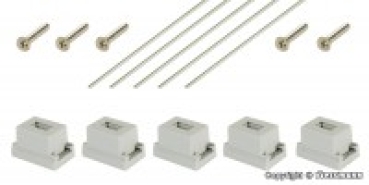 H0 Oberleitung Bodenanker 5x, Drahtlänge 12cm, etc...............................................................