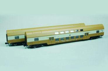 N D DR Doppelstockwagen Set, 4A, Ep.IV, 2x, rehbraun, etc...........................................................................................................