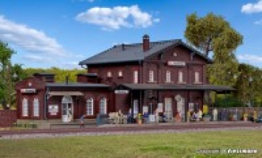 H0 Bahngebäude BS Bahnhof Altenburg, L= 35,5x 17,5x 13,5cm, etc.....................................................................................