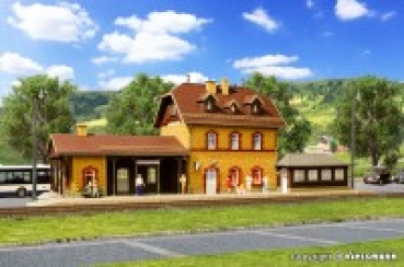 H0 Bahngebäude BS Bahnhof Benediktbeuren, L= 40x 14x 14,5cm, etc........................................................................................