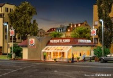 H0 Gebäude BS Burger King, L= 20x 14,5x 9cm, etc...........................................................