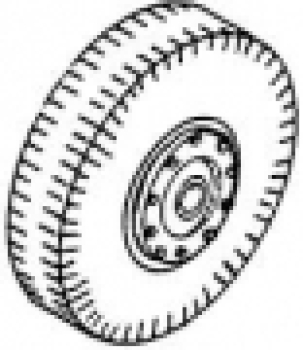 H0 Zurüstteil BS WM LKW Radsatz Einfachreifen 11,4mm Kaelble Trilex- Felge