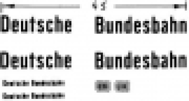 H0 Zurüstteil BS Beschriftungssatz " Deutsche Bundesbahn "