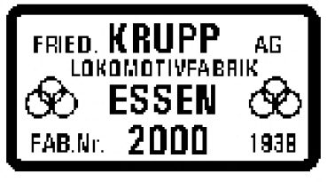 TT D DR Zubehör Fabrikschild MS Paar KRUPP BR 10