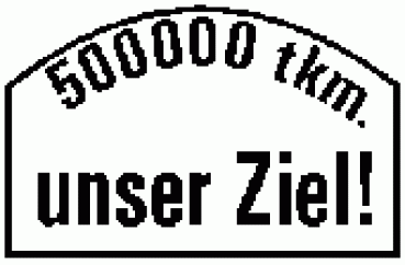 G D DR Zubehör Schild MS Rauchkammertür 500000 unser Ziel