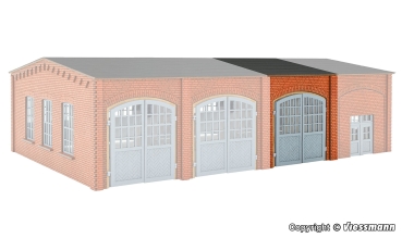 H0 Gebäude BS Erweiterungsset zur Werkstatt 45642, L= 17,2x 5,5x 7,1cm, etc...................................................