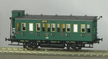 TT D Länd. Personenwagen mit Bremserhaus 2A Ep.I grün