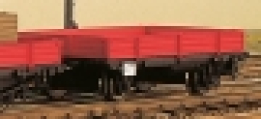 H0 Bahnausstattung D DB Baudienstfahrzeug Anhänger Klv 51,  2A,  Ep.III,  rot