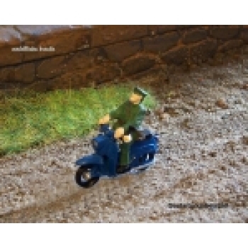 H0 D DDR BS Moped WM Schwalbe mit Figur ABV