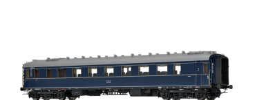 H0 D DB Schnellzugwagen B4üe-28/52,  10 702 Au, Kl.2, 4A, Ep.III, L=270mm, Inneneinrichtung,  blau
