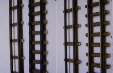 H0e D Gleis BS Schwellenband Rillen- Stahlschwellengleis, St.12x,