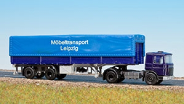 TT D LKW Roman MAN Raba mit Pritsche und Plane " Möbeltransport Leipzig ", etc...............................................................................