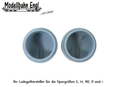 H0 Zubehör Schachtunterteile rechts links 28x 16mm