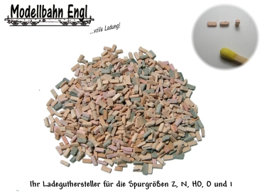 H0 Zubehör Ziegel echt Keramik 5gr. 650x