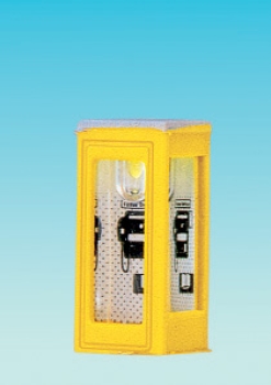 N Geländegestaltung Telefonzelle,  7x 7x 14mm,  beleuchtet, Ersatzleuchtmittel 3268,