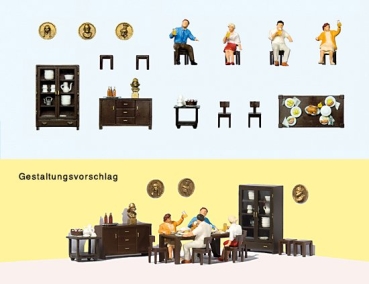 H0 Figur Beim Mittagessen