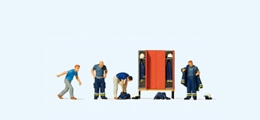 H0 Figur Feuerwehrmänner