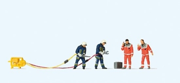 H0 Figur Feuerwehrmänner